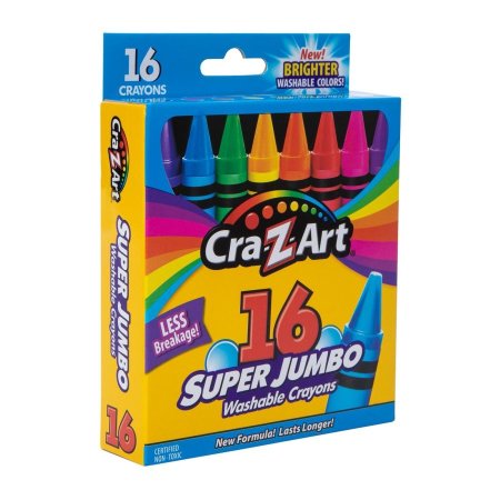 أقلام تلوين جامبو قابلة للغسل 16 قطعة، سهلة التنظيف <br> <span class='text-color-warm'>سيتوفر قريباً</span>